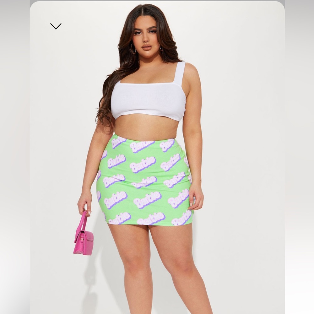 Fashion Nova Barbie mini skirt